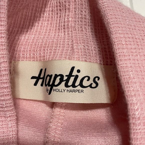 NWT Haptics Blush Colorblock Mock Neck Long Sleeve Top Size S - Picture 4 of 9